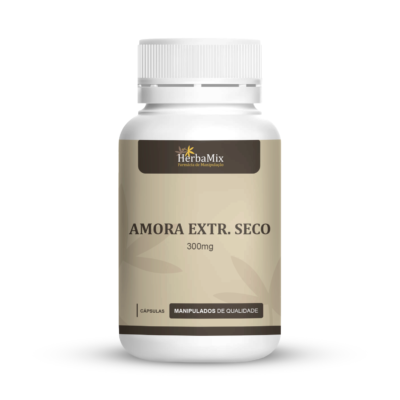 Pote cápsulas de Amora Extrato Seco 300mg